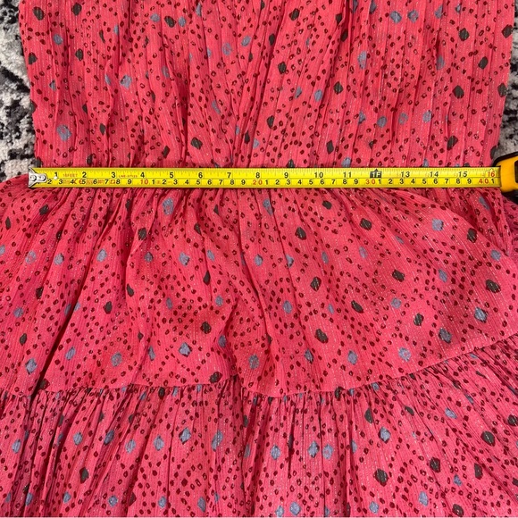 Ulla Johnson Arisa Mini Dress in Hibiscus, Silk Chiffon, Crossover neckline 10 - Picture 16 of 16